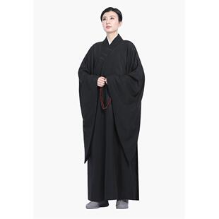 新款僧服海青居士服台湾麻纱广袖海清五戒缦衣海青搭衣曼衣海青