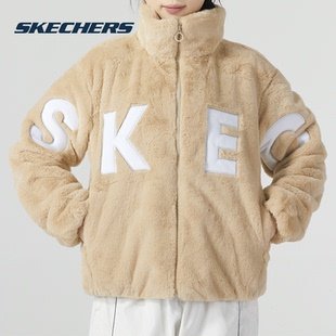休闲运动服外 立领保暖户外时尚 Skechers斯凯奇女装 上衣夹克新款