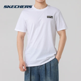 短袖 透气半袖 T恤2025夏季 时尚 上衣 新款 Skechers斯凯奇男女同款
