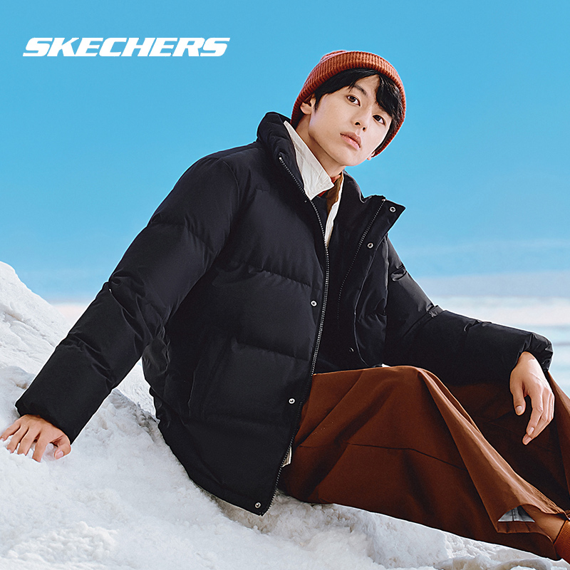 斯凯奇男女同款保暖羽绒服