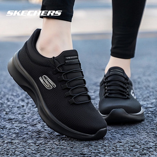 凯奇女鞋跑步鞋新款一脚蹬穿脱健步鞋黑色休闲鞋子软底妈妈运动鞋