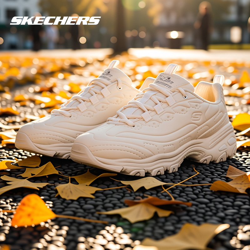 斯凯奇女鞋熊猫鞋官网新款运动鞋厚底增高老爹鞋正品女士休闲鞋子