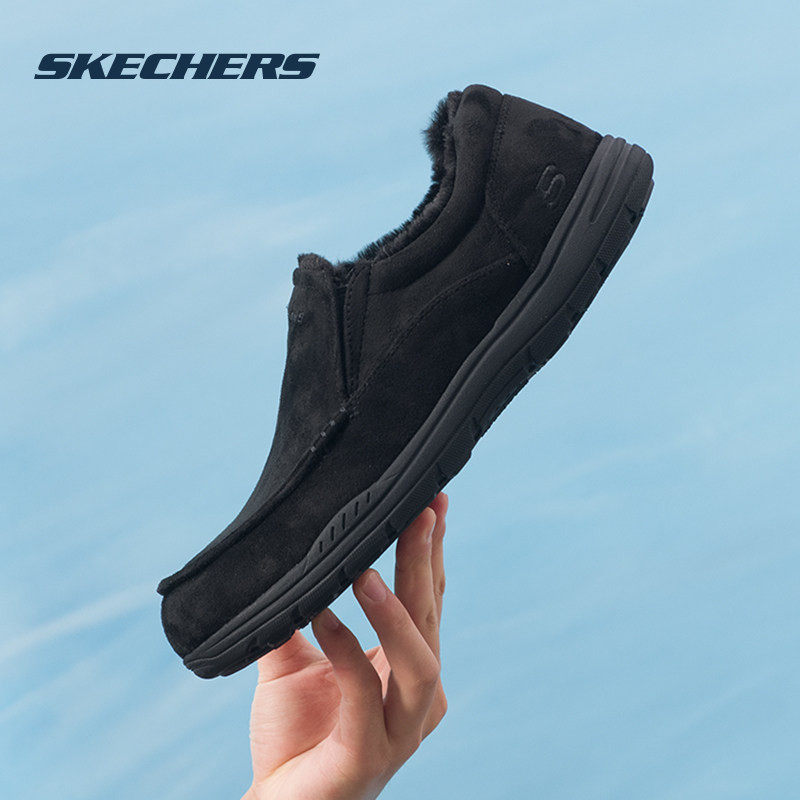 斯凯奇（Skechers）男鞋 冬季新款户外加绒加厚保暖运动鞋一脚穿,运动鞋new,运动休闲鞋,淘宝优惠券,粉丝福利购,淘宝优惠卷