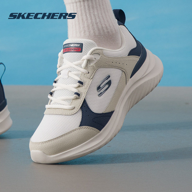 斯凯奇男鞋跑鞋男士运动鞋2026新款轻便跑步鞋软底小白鞋子休闲鞋