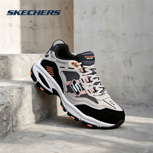 斯凯奇男鞋秋冬新款户外鞋减震厚度休闲鞋官方正品老爹鞋子运动鞋
