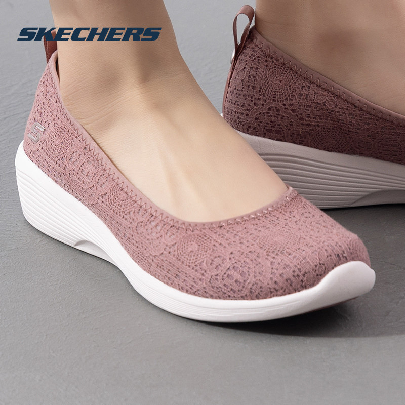 斯凯奇女鞋玛丽珍休闲鞋春季新款蕾丝网面浅口单鞋轻便软底老人鞋,运动鞋new,运动休闲鞋,淘宝优惠券,粉丝福利购,淘宝优惠卷