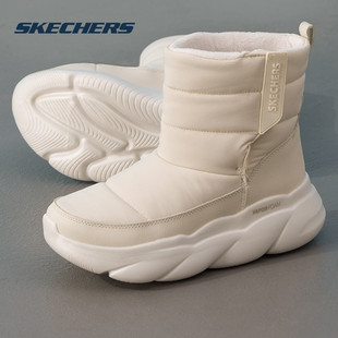 Skechers 潮流时尚 女鞋 加绒保暖运动鞋 靴子一脚穿 冬季 斯凯奇