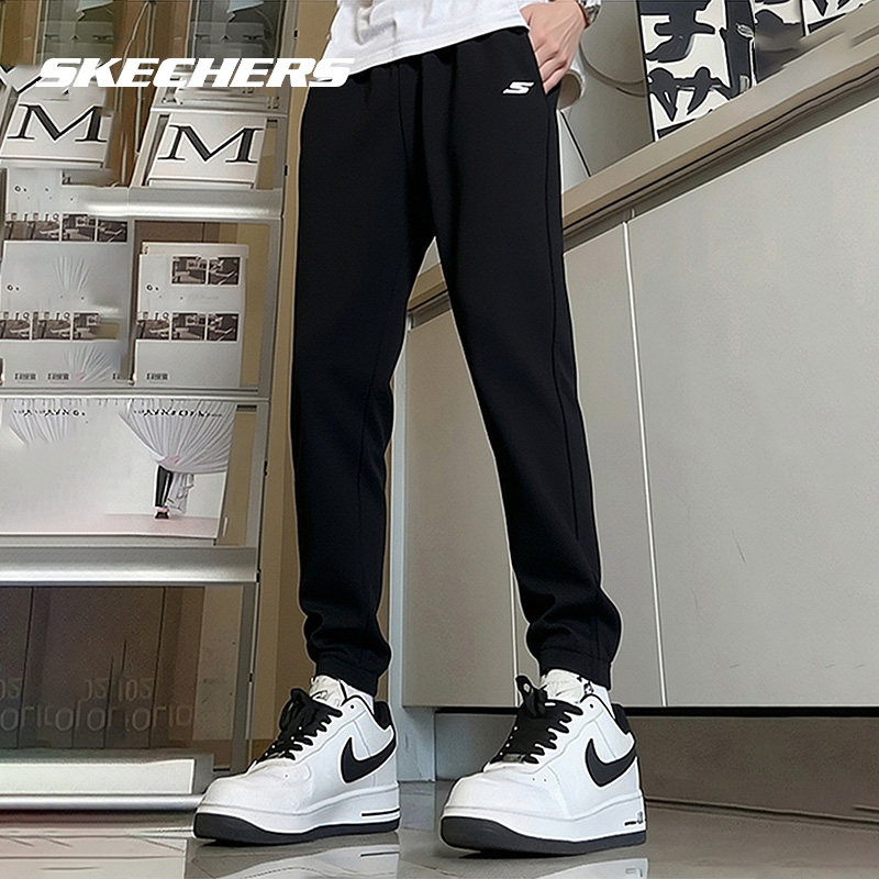 斯凯奇男士长裤官方正品黑色针织长裤男款宽松百搭运动裤春季裤子,运动服/休闲服装,运动长裤,淘宝优惠券,粉丝福利购,淘宝优惠卷