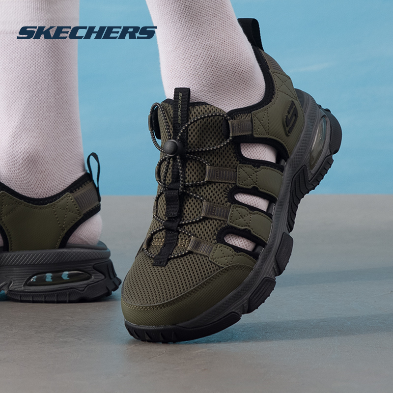 斯凯奇男鞋凉鞋2026新款包头透气休闲鞋官方正品男士户外沙滩鞋子