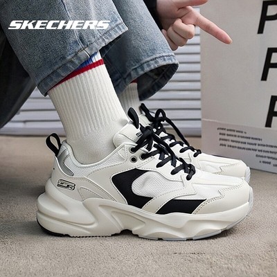 斯凯奇女鞋踏浪熊猫鞋春季新款