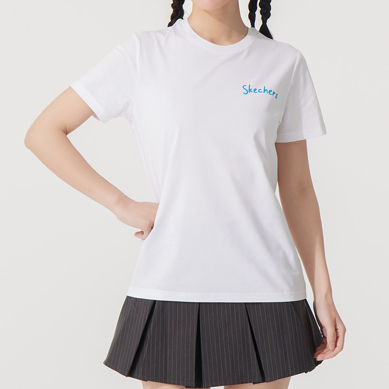 斯凯奇夏季新款女装透气薄款短袖T恤户外运动休闲上衣正品,运动服/休闲服装,运动T恤,淘宝优惠券,粉丝福利购,淘宝优惠卷