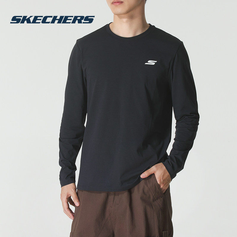 斯凯奇（Skechers）男装 秋季新款运动服跑步健身训练舒适透气时