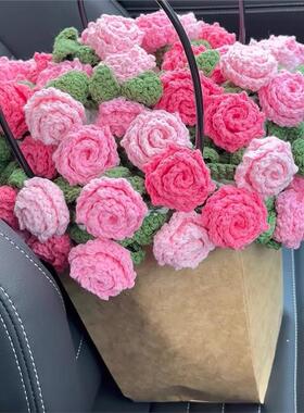 钩针玫瑰花束毯DIY材料包