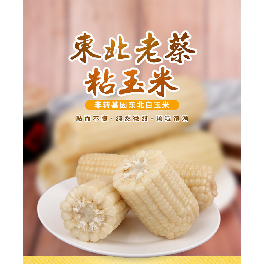 黄/白【诚信古塔玉米]精品大棒10只东北软糯香甜真空粘玉米棒现货