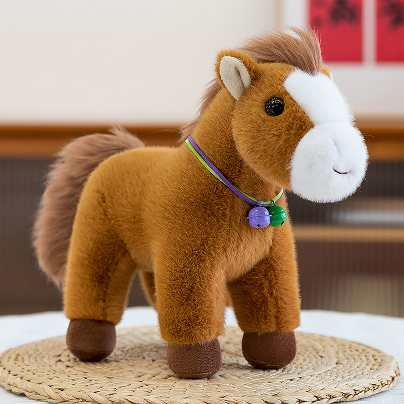 铃铛小马2026吉祥物公仔玩偶毛绒玩具公司年会生肖马新年团购礼物