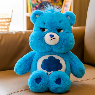 正版 carebears爱心小熊公仔毛绒玩具彩虹熊玩偶睡觉抱娃娃520礼物