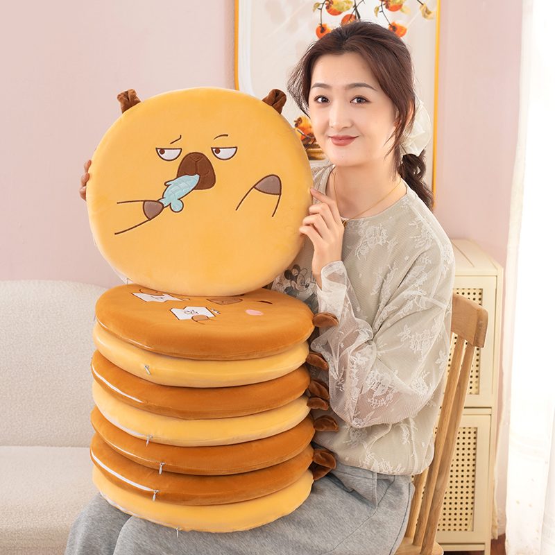 记忆棉，可拆洗，水豚坐垫办公室