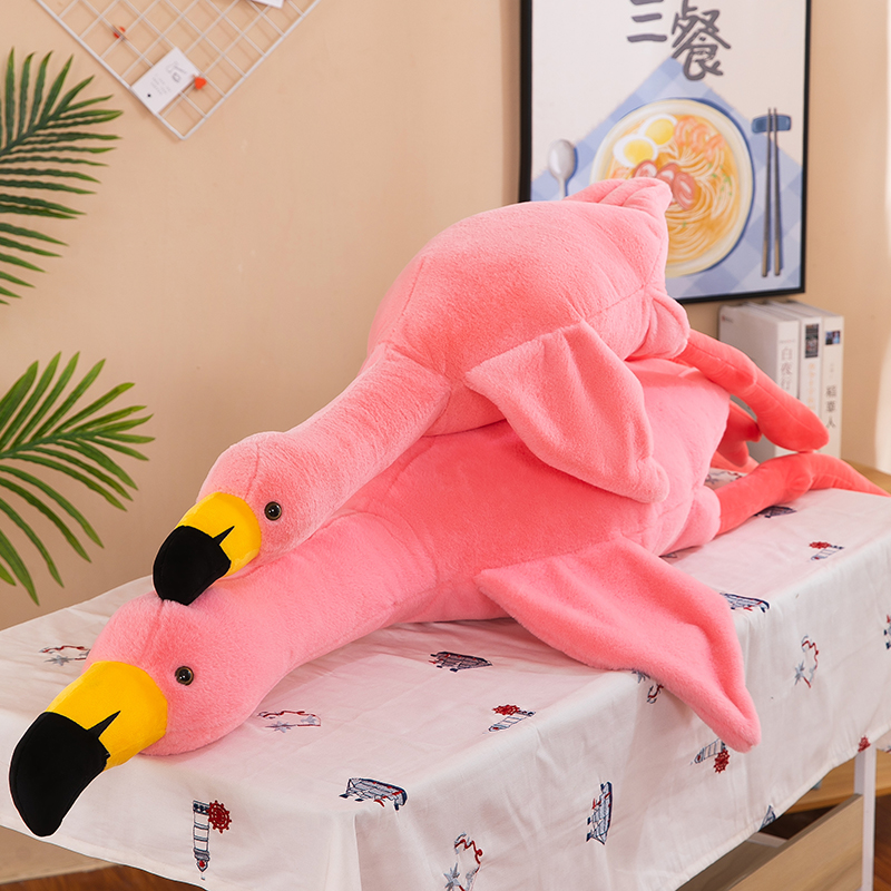 火烈鸟抱枕玩偶毛绒玩具布娃娃女生床上睡觉夹腿鸭子大鹅粉色公仔
