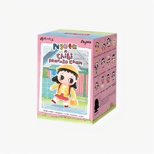 壹号POPMART泡泡玛特Nyota × 樱桃小丸子联名系列手办盲盒玩具
