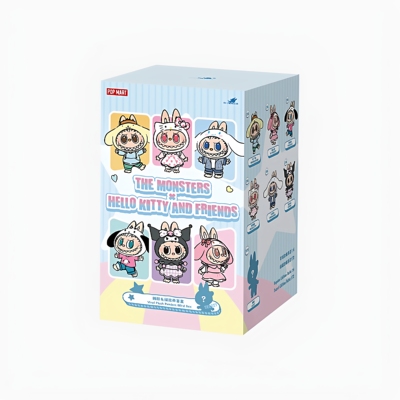 POPMART泡泡玛特THE MONSTERS x三丽鸥家族系列搪胶毛绒挂件