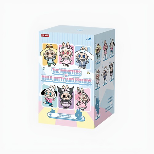 POPMART泡泡玛特THE MONSTERS x三丽鸥家族系列搪胶毛绒挂件