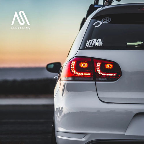 高尔夫6/GTI/R20尾灯樱桃红LED后尾灯多色可选