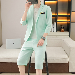 青少年潮流帅气西服套装12大童初中学生14男孩16岁主持人礼服西服