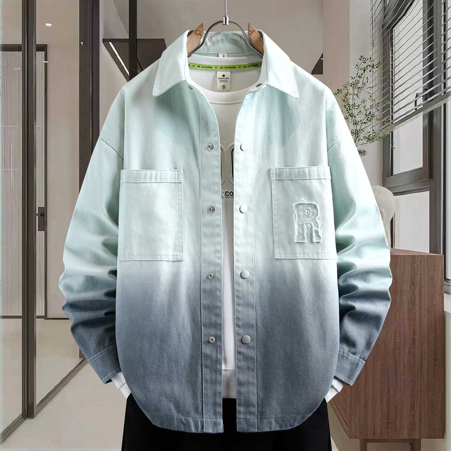 春季潮流渐变牛仔衬衫12男孩14初中学生13岁青少年15大童衬衣外套,童装/婴儿装/亲子装,儿童牛仔衬衫,淘宝优惠券,粉丝福利购,淘宝优惠卷