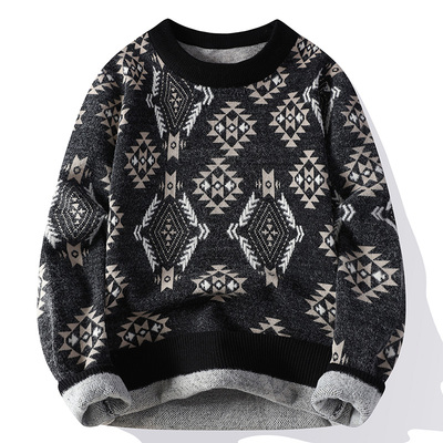 13青少年宽松毛衣男孩大童针织衫