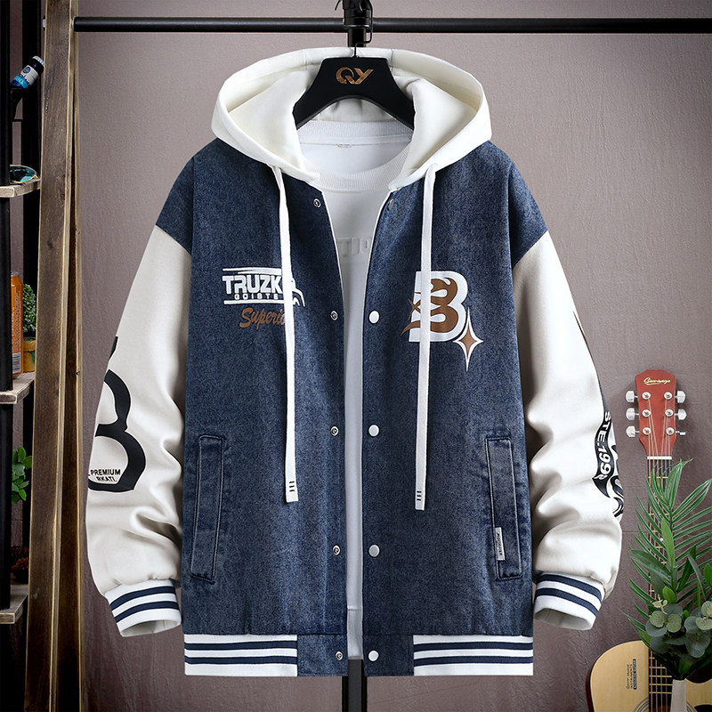 13青少年春季棒球服牛仔外套12岁男孩初中学生14牛子衣15大童夹克,童装/婴儿装/亲子装,儿童牛仔外套,淘宝优惠券,粉丝福利购,淘宝优惠卷
