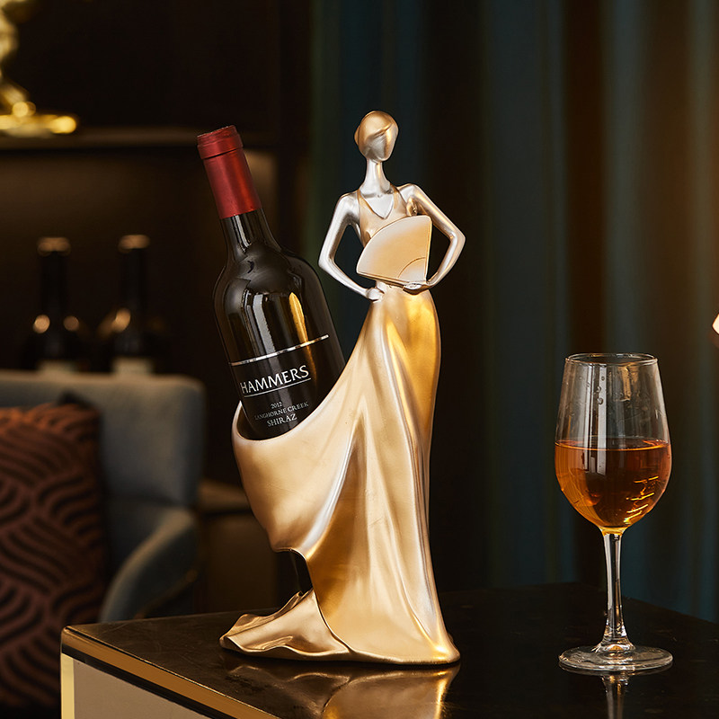 创意红酒架摆件斜放轻奢高档客厅酒柜内餐边柜样板房高级感酒托