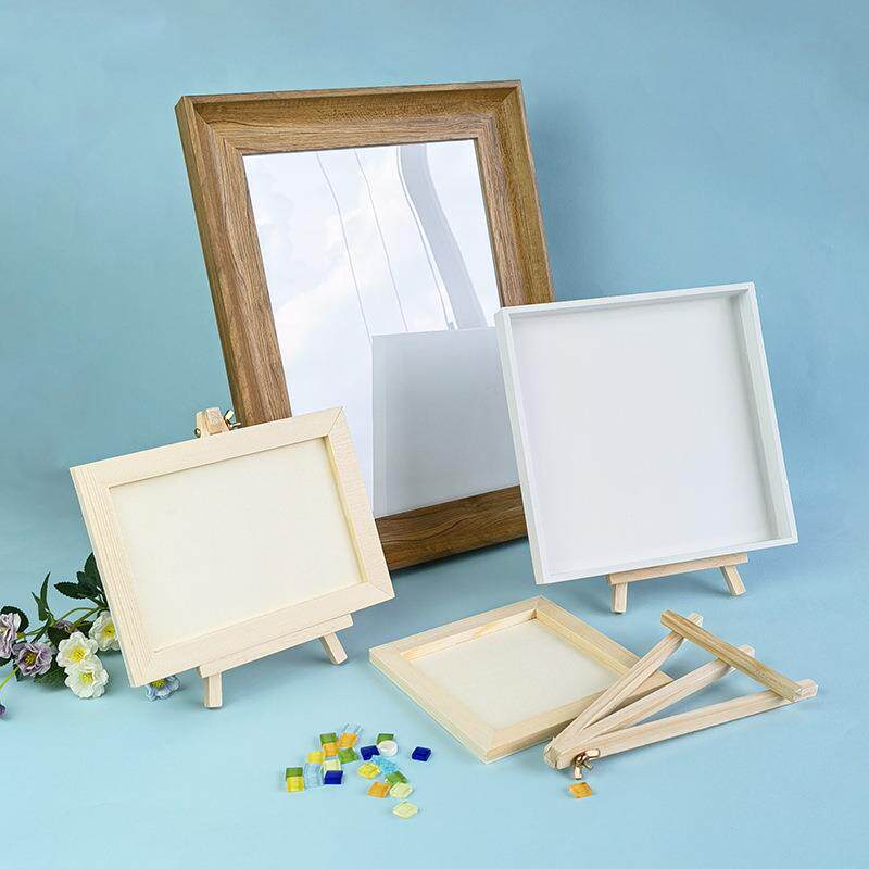 手工相框木制摆台拼图框材料包6寸7寸8寸4相框实木教师节礼物