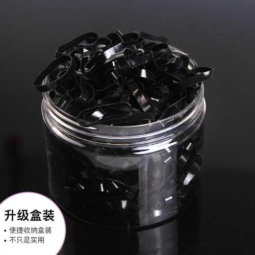 橡皮筋女扎头高颜值发绳发圈一次性高弹力耐用不伤发小皮筋头绳黑