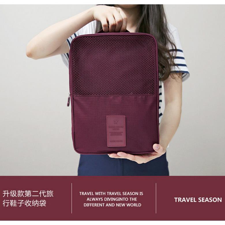 钉鞋收纳袋韩国旅行防水鞋袋鞋盒旅游防尘便携鞋子整理袋杂物袋包图片
