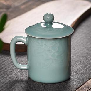 猫咪陶瓷情侣杯子带盖水杯女生日礼物马克杯咖啡杯对杯礼盒装定制