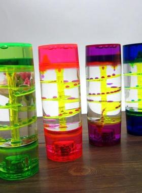 中柱转盘滴 创意螺旋滑梯油漏 沙漏器玩具 流沙液体摆件礼物