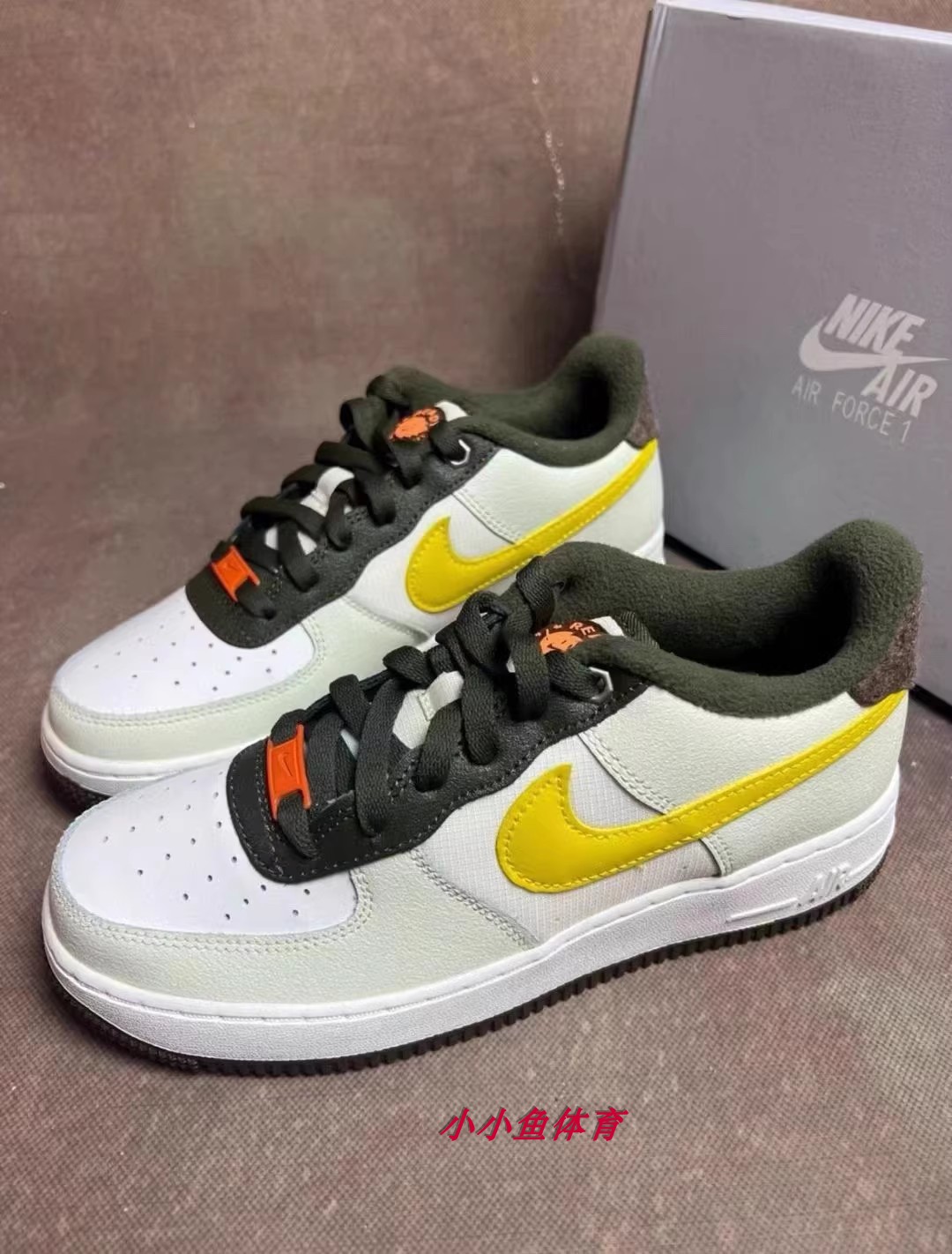 Nike耐克女鞋AF1空军一号芥末黄休闲板鞋 FV3647-171 运动鞋new 板鞋 原图主图