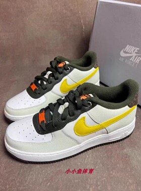 Nike耐克女鞋AF1空军一号芥末黄休闲板鞋 FV3647-171