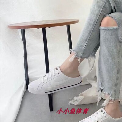 Nike帆布女鞋休闲低帮脚蹬无后