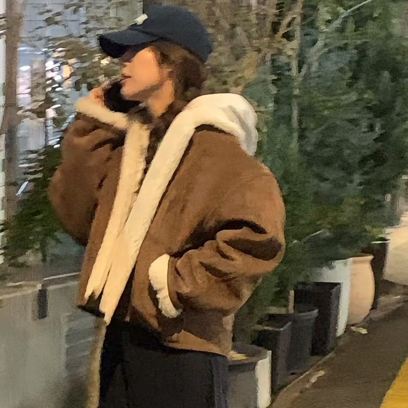 赵露思“许妍 许我耀眼”同款羊羔毛外套韩版环保仿皮草外套女