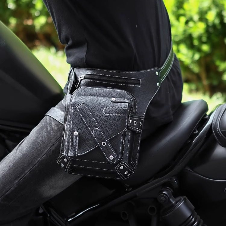 欧美蒸汽朋克暗黑系男女款腿包哈雷骑士机车战术手机腰包斜挎包潮