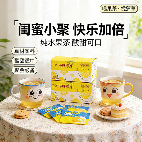 冷泡水喝的水果茶冻干柠檬片茶包