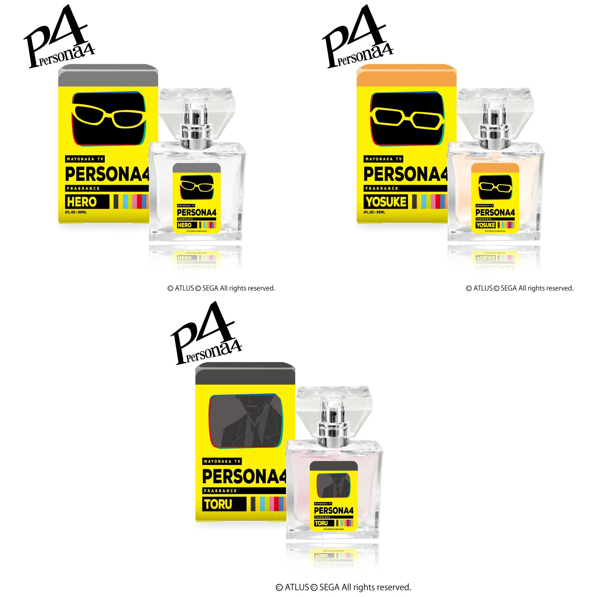 【代购】预售  女神异闻录4 Primaniacs 角色香水 30ml 周边