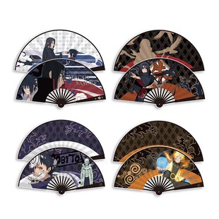 【代购】【现货】正版  火影忍者官方 周边折扇扇子头青竹骨绢布