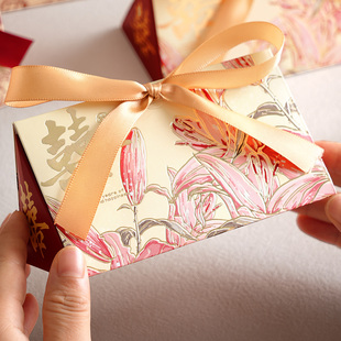 2026新款欧式结婚喜糖盒高级感简易手提糖果礼盒小众喜糖袋空盒子