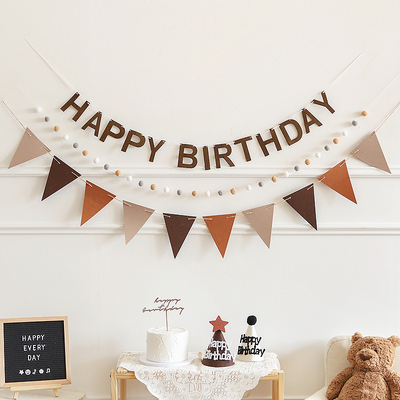 森系ins复古拉旗拉花装扮道具