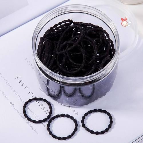 简约橡皮筋女盒装100根橡皮筋