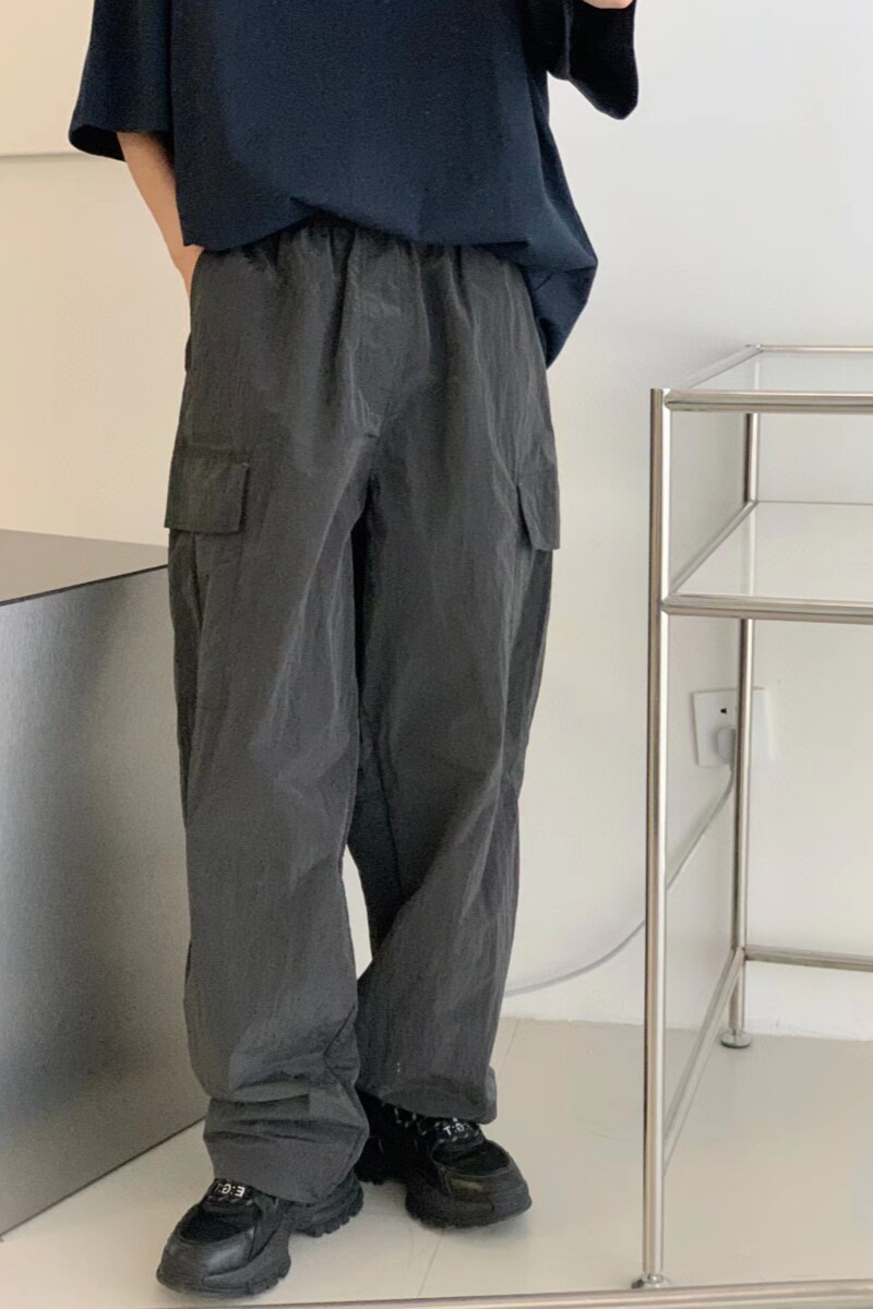 机能工装金属尼龙反光伞兵裤潮