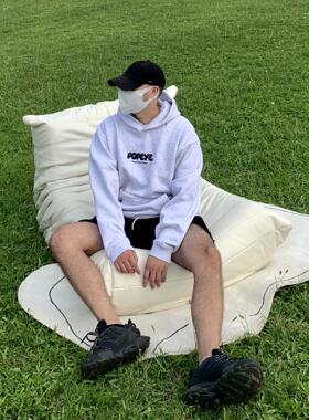 日系秋冬POPEYE MAGAZINE LOGO HOODIE宽松连帽加绒加厚卫衣情侣