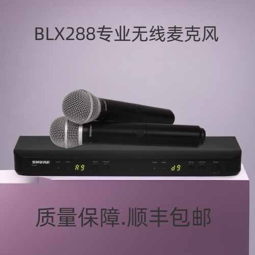 other/其他 无专业线麦克风BLX288PG58BETA58A一拖二线话筒K歌演